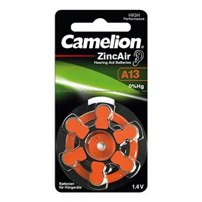 Abbildung von Hörgerätebatterie Zincair A13 Camelion 6 St
