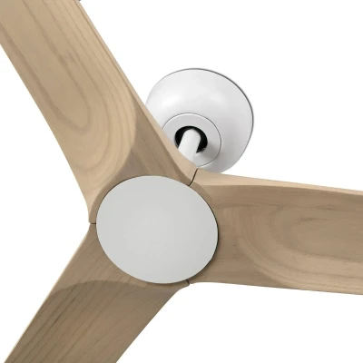Abbildung von Deckenventilator Heywood S, DC, weiß/Holz hell
