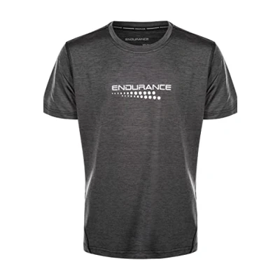 Abbildung von Endurance Tshirt print für Kinder, Größe: 128, black melange