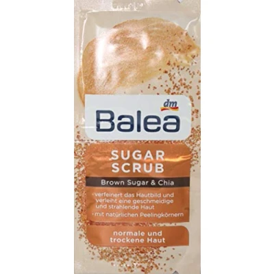 Abbildung von Balea Sugar Scrub Peeling Brown Suger &amp; Chia 10er Packung