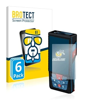 Abbildung von BROTECT Schutzglas für Bosch GLM 100 25c (6 Stück) Schutzfolie Panzer Folie Glas [Extrem Kratzfest 9H, Anti Fingerprint, Ultra Transparent]