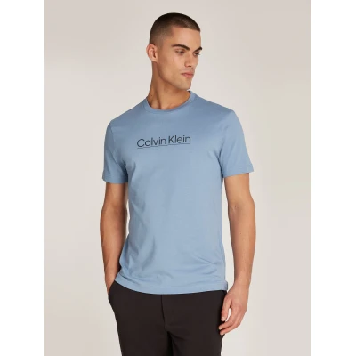 Abbildung von Calvin Klein Raised LINE LOGO Tshirt print, Herren, Größe: Large, Troposhere