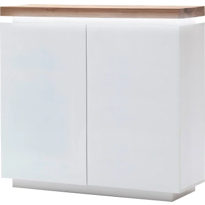 Abbildung von MCA furniture Highboard &quot;Romina&quot;, mit LED Beleuchtung weiß dimmbar, inkl. Fernbedienung
