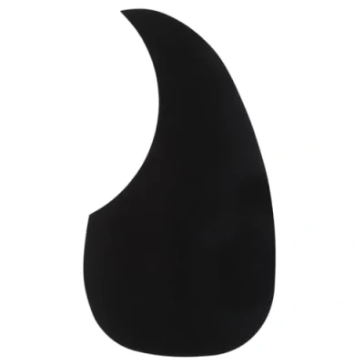 Abbildung von Musiclily Tränenform Akustikgitarre Pickguard Selbstklebender Schlagbrett für Martin D28 Style Folk Gitarre, Schwarz