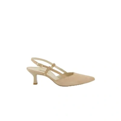 Abbildung von Paul Green Peeptoes &amp; Slingpumps 7992 107, Rauleder, Beige, Damen EU 4,5/37,5