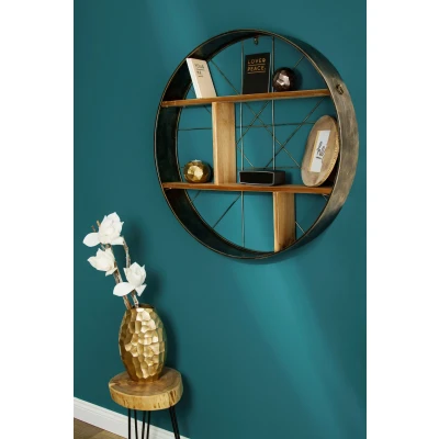 Abbildung von Myflair Möbel &amp; Accessoires Deko Wandregal &quot;Graeco&quot;, Industrial, Modern, Braun