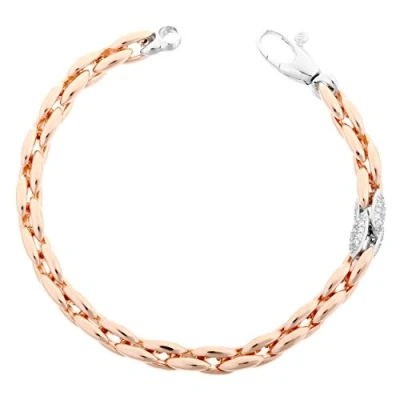 Abbildung von Orphelia Damen Armband Silber vergoldet rhodiniert Zirkonia weiß Brillantschliff 20 cm ZA 7159