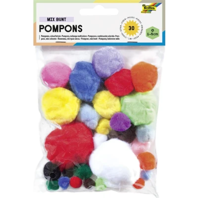 Abbildung von folia Pompons mehrfarbig