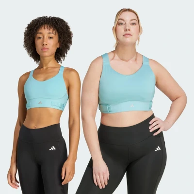 Abbildung von adidas Performance Fastim Sportbh mit starker Stützkraft, Damen, Größe: LxC D, Mint ton