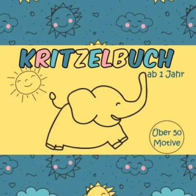 Abbildung von Kritzelbuch ab 1 Jahr: Über 50 Motive zum Ausmalen und Kritzeln für Kinder Jahr