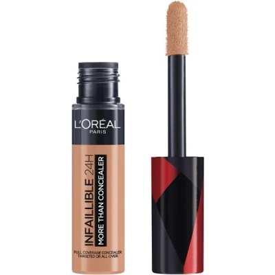 Abbildung von L&#039;Oréal Paris Concealer zum Abdecken und Auffrischen, Für ein deckendes Finish bis zu 16H Halt, Infaillible More Than Concealer, Farbe: 330 Pecan, 11 ml