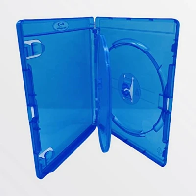 Abbildung von Amaray Blu Ray Hülle für 3 Rays, mit einer Innenschale, 14 mm Rücken, verpackt in Dragon Trading Markenverpackung, 10 Stück