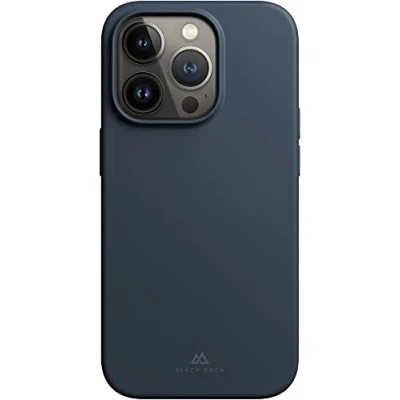 Abbildung von Black Rock Hülle Urban Case Silikonhülle Passend für Apple iPhone 14 Pro I Handyhülle, Silikon, Dünn, rutschfest (Dunkelblau)