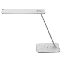 Abbildung von Unilux Schreibtischleuchte Jazz LED weiß/metallgrau integrieter USB An