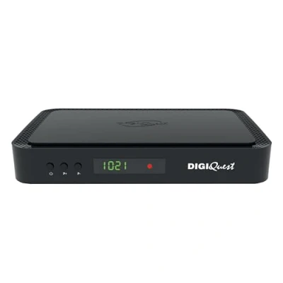 Abbildung von Tivùsat Combo Q80 4k Decoder Schwarz, aktivierbare Aufnahmefunktion, 2 in 1 Fernbedienung, Tivusat Karte inklusive