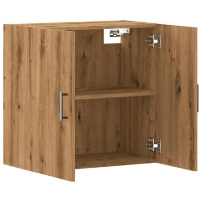 Abbildung von vidaXL Wandschrank Artisan Eiche 60x31x60 cm Holzwerkstoff, Schrank, Hängeschrank, wandmontierter Vitrinenschrank, Aufbewahrungsschrank
