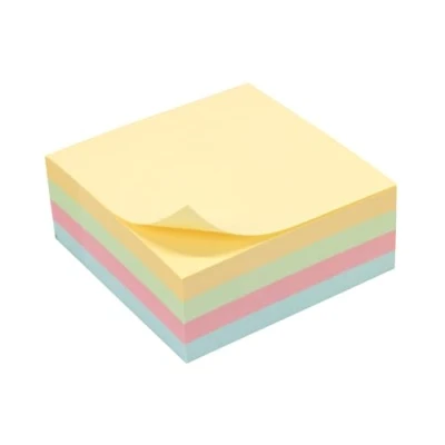 Abbildung von Notizblock, wiederverwendbar, 4 Farben, Pastellfarben, 320 Blatt, 75 x mm, 931652