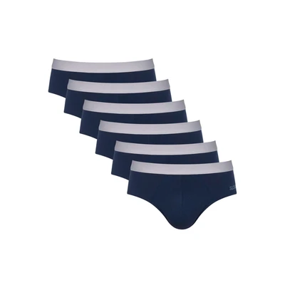 Abbildung von Sloggi MEN GO ABC Brief 6 PACK Slip, Herren, Größe: Large, Navy