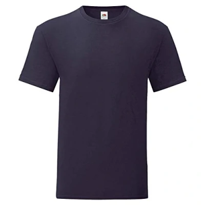 Abbildung von Fruit of the Loom Herren T Shirt Iconic (L) (Marineblau)