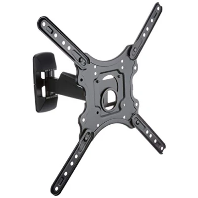 Abbildung von Schwaiger LWH25535 513 TV Wandhalterung, (bis 75 Zoll, neigbar, schwenkbar, drehbar, bis 35kg, 400x400mm, integrierte Kabelführung, schwarz)