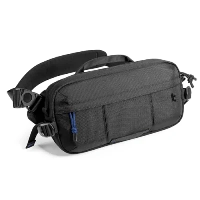 Abbildung von tomtoc 5,5L Herren Umhängetasche, Robust Schwerlast Heavy Duty Crossbody Shoulder Bag Schultertasche Passt 2024 Neu iPad mini 7, Steam Deck, ASUS ROG Ally X, Groß Sling für Alltag, Wandern, Reise