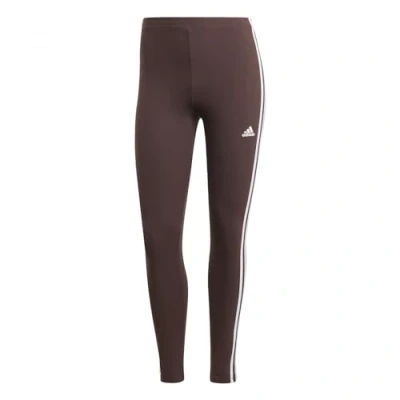 Abbildung von adidas Sportswear Essentials Stripes HIGH Waisted Single Legging Tights, Damen, Größe: XS, Shadow brown