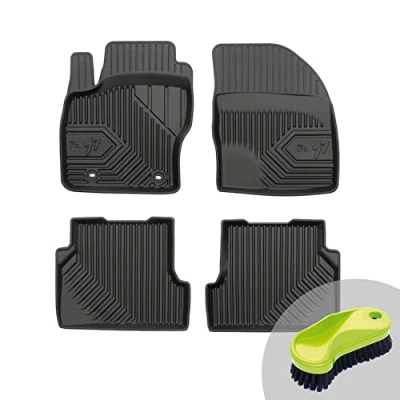 Abbildung von FROGUM No.77 Gummimatten Ganzjahresset von Auto Fußmatten Autofussmatten für Ford Focus II 2004 2011 Langlebiges TPE Material