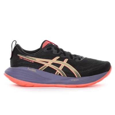 Abbildung von Asics Gelcumulus 27 Laufschuh Straße, Herren, Größe: 46, Black/coral reef Schuhe