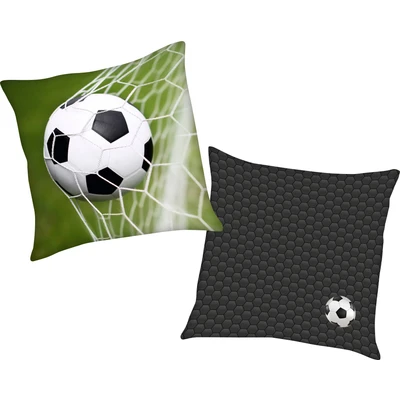 Abbildung von Herding Young Collection Dekokissen Fußball, mit tollem Fußball Motiv