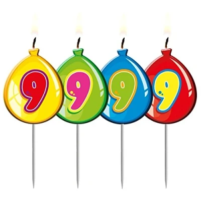 Abbildung von Kerzenstarballon Form 9