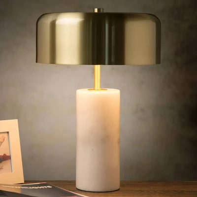 Abbildung von Lucide MIRASOL Tischlampe Ø 25 cm 3xG9 Weiß
