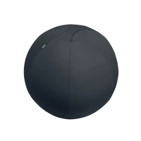 Abbildung von Leitz Ergo Active Sitzball, Ergonomische Alternative zum Bürostuhl, Gymnastikball, 75 cm Durchmesser, Anti Wegroll Funktion, Stoffbezug, Für Büro oder Home Office, Serie, Dunkelgrau, 65430089