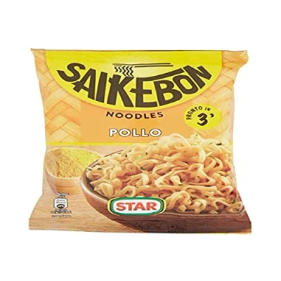 Abbildung von 6x Star Saikebon Noodles Bag Pollo Japanisches Gericht Bestehend aus Nudeln, Huhn und Gemüse 79g Beutel