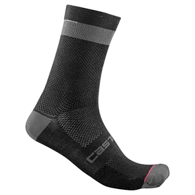 Abbildung von Castelli 4521553 ALPHA 18 SOCK Socks Men&#039;s BLACK/DARK GRAY S/M