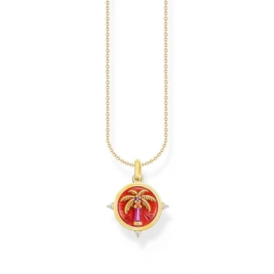 Abbildung von THOMAS SABO Kette mit Anhänger Palme Goldfarben