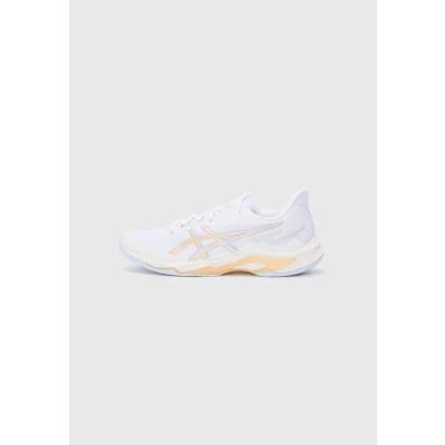 Abbildung von Asics Netburner Ballistic 4 Handballschuh, Herren, Größe: 38, White/champagne Kunststoff/textil