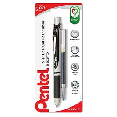 Abbildung von Pentel BL77E Energel MX Schnappverschluss 0,7 mm + Mine schwarz