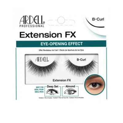Abbildung von Ardell Falsche Wimpern Extension FX D Curl Schwarz Long Flared To Wide Eyes Mandel Deep Set Silky Soft Knotenfrei Invisiband Comfortable Wear Vegan Friendly Eyelashes