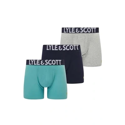 Abbildung von Lyle &amp; Scott Boxershorts Herren 3er Pack Daniel Hochwertige Atmungsaktive Baumwolle, Perfekter Sitz, Stilvolles Adler Logo