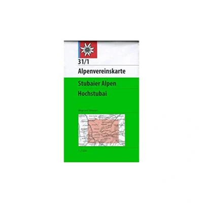 Abbildung von DAV Alpenvereinskarte 31/1 Stubaier Alpen Hochstubai 1 : 25 000 Wegmarkierungen: Topographische Karte 1:25.000 mit Wegmarkierungen und Skirouten (Alpenvereinskarten)