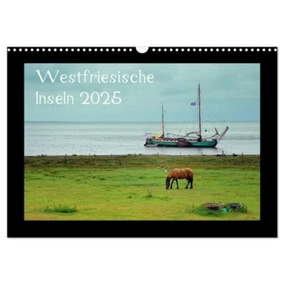 Abbildung von Westfriesische Inseln 2025 (Wandkalender DIN A3 quer), CALVENDO Monatskalender