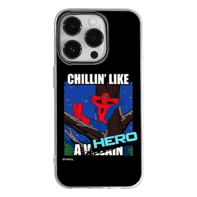 Abbildung von ERT GROUP Handyhülle für iPhone 14 PRO MAX Original und offiziell Lizenziertes Marvel Muster Spider Man 033 optimal an die Form des Handy angepasst, hülle aus TPU