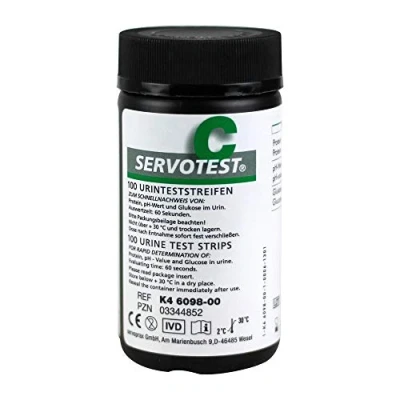 Abbildung von Servotest C PH Glucose Protein Urintests 100 St