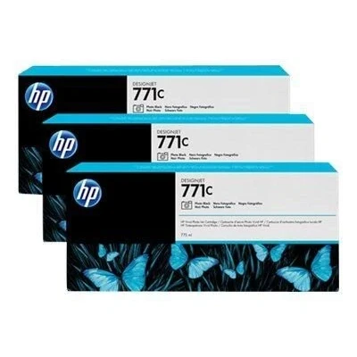 Abbildung von HP Original 771C Druckerpatrone 3x schwarz hell 775ml (B6Y37A)