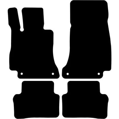 Abbildung von Kovvar Fußmatten Passend für Mercedes E Klasse W213/S213 2016 2023 zur Ausführung: All Terrain/Limousine/T Modell Qualität: Premium