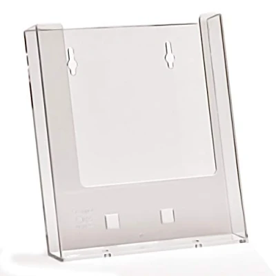 Abbildung von Taymar W160 Wandprospekthalter zum Hängen oder Stellen im DIN A5 Hochformat