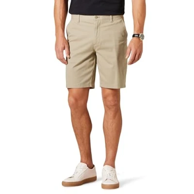 Abbildung von Amazon Essentials Herren 23 cm Lange Stretch Chinohose mit schmaler Passform, Bräunen, 29W