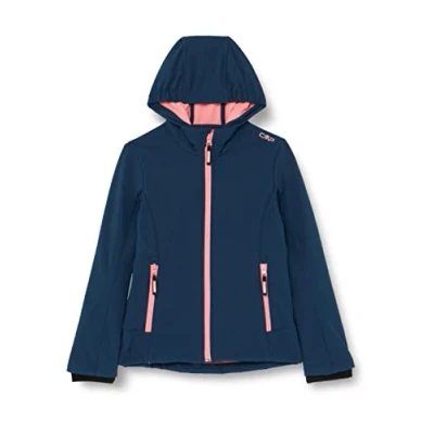 Abbildung von CMP KID FIX HOOD Unisex Softshelljacke für Kinder, Größe: 128, Blue ink