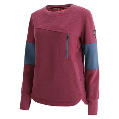 Abbildung von Macron Damen Athleisure Scc Gedda Ligt Strtch Swtshrt Lbrd/Lavio Wmn Sweatshirt, Granat, L
