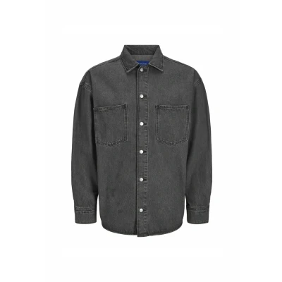 Abbildung von Jack &amp; Jones Jorhenry Hemd, Herren, Größe: Large, Black denim